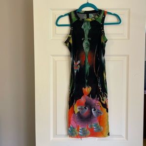 Skims mesh mini dress